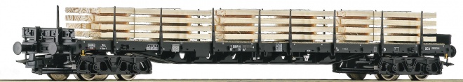 Flat car with load<br /><a href='images/pictures/Roco/Roco-76773.jpg' target='_blank'>Full size image</a>